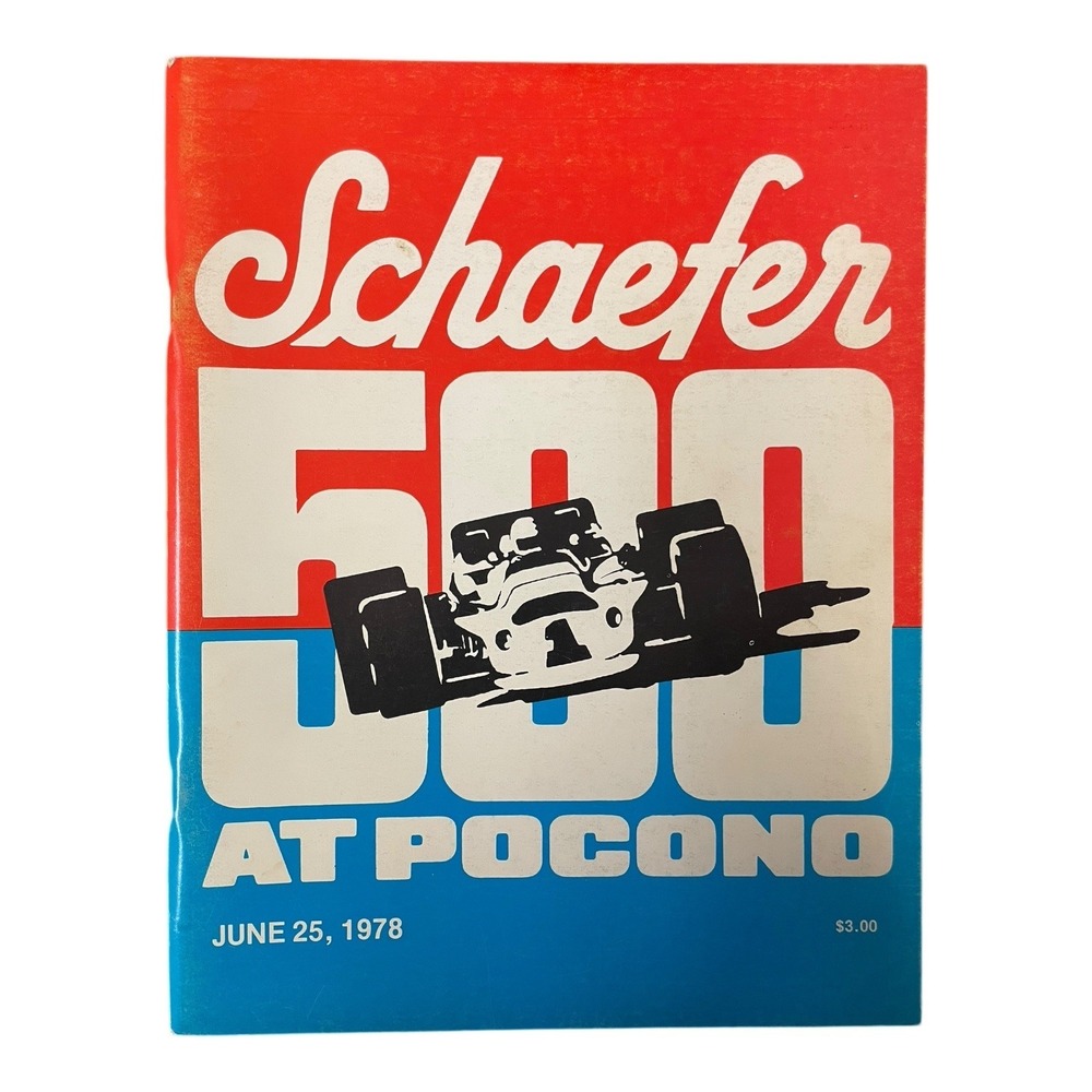 1978 Schaefer 500 At Pocono Indy Car Program USAC
